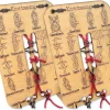 Learn Knot Training Board with Rope Learning Knot Tying Kit Learn to Tie Knots Kit for Adults Beginner How to Knot Advised Fishing Backpacking Hiking Outdoor Camping Gear Knots Game Cards Guide