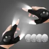 LED Flashlight Gloves, Cool Gadgets Christmas Stocking Stuffers Unique Birthday Gifts for Dad Boyfriend Husband Him, Light Gloves Tool for Camping Fishing Car Repairing Hiking