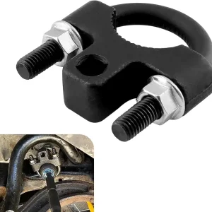 leechioInner Tie Rod Removal Tool, Structure Detachable Steering Wheel Rudder Bar Inner Tie Rod U-Wrench, Multifunctional Inner Pull Rod Tool, Universal for Most Cars Trucks (Black)