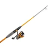 Lew�s Hypersonic Spinning Reel and Fishing Rod Combo, IM6 Graphite Rod with Fast Action, 3+1 Bearings, 5.1:1 Gear Ratio, Speed Lube, Orange/Gray