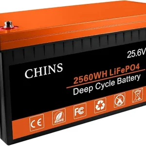 LiFePO4 Battery 24V 100Ah Lithium Battery - Built-in 100A BMS, 2000+ Cycles, Perfect for RV, Home Storage and Off-Grid