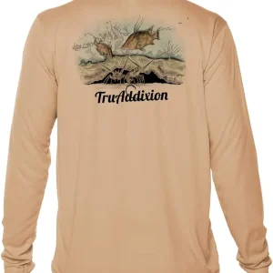 Long Sleeve Dry Fit Moisture Wicking UPF 50 UV Protection T Shirt Lobster & Hogfish Lightweight Fishing, Outdoor