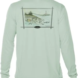 Long Sleeve Dry Fit Moisture Wicking UPF 50, UV Protection, T Shirt, Snook, Lightweight, Fishing, Outdoor