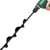LONGRUN Auger Drill Bit for Planting-1.7"x15" Planting Auger, Garden Spiral Hole Drill Bulb Planter Tool for Planting, Bedding Plants, Flowers, Umbrella Holes - 3/8 Inch Hex Drive Drill Augers