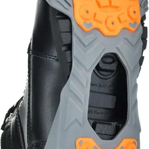 Low-Pro Ice Cleat, Heavy-Duty Industrial Grade Traction Aid for Walking on Snow and Ice (1 Pair)