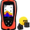 LUCKY Portable Fish Finder Handheld Kayak Fish Finders Wired Fish Depth Finder Sonar Sensor Transducer for Boat Fishing Sea Fishing