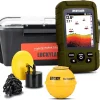LUCKY Wireless Handheld Fish Finders Boat Wired Transducer Fishing Finder Sensor Sonar Waterproof Portable Depth Finders for Ice Fishing Sea Fishing Kayak