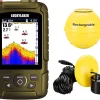 LUCKYLAKER Boat Transducer Fish Finders Sonar Wireless Handheld Depth Finder Kayak Waterproof Display Fish Finders Sensor Wired Ice Fishing