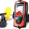 LUCKYLAKER Portable Display Fish Finder Boat Handheld Transducer Fish Finders Kayak Water Sensor Depth Finder LCD Wired Cable Ice Sea Fishing