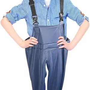 Luwint Kids Chest Waders, Youth Fishing Waders with Boots Children Hunting Wader Waterproof Lightweight Bootfoot for Boy Girl
