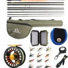 M MAXIMUMCATCH Maxcatch Alltime Travel Fishing Rod-Ultra Compact for Backpacking 8-Piece 9ft with Rod Tube (Size: 5/6/8wt)