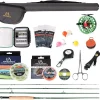 M MAXIMUMCATCH Maxcatch Premier Fly Fishing Rod and Reel Combo Complete 9' Fishing Outfit