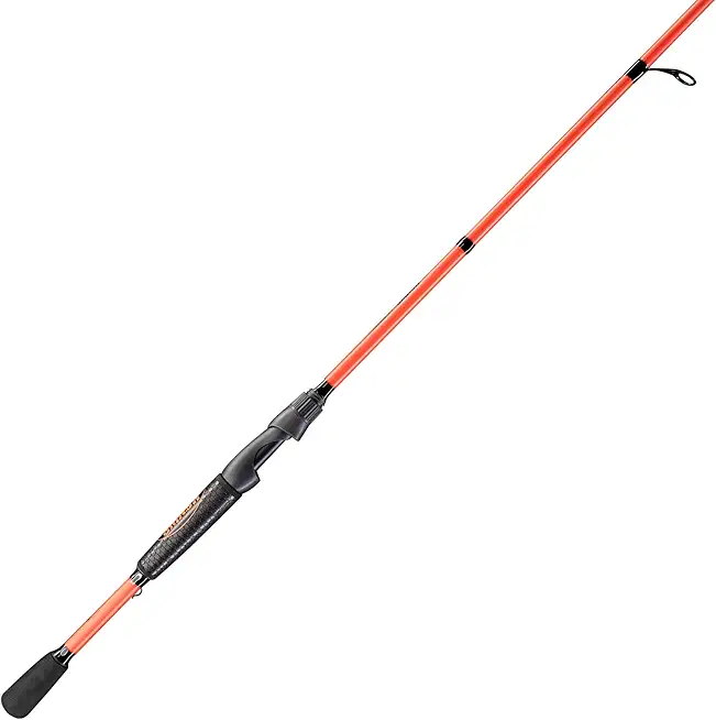 Mach Smash Spinning Fishing Rod, 1-Piece Fishing Rod, Fast Action, Premium IM6 Graphite Blank, Winn Dri-Tac Split Grip Handle, Red