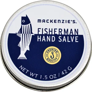 MacKenzie's Fisherman Hand Salve - Gifts for Men - Coastal Gifts - Gifts for Fishermen - All Natural - Hand Repair - Dry Skin Repair - Balm - 1.5 Ounce Tin