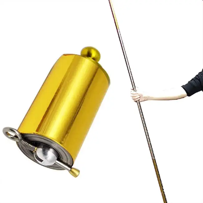 Magic Pocket Staff for Professional Magician Stage Portable,Pocket Arts Staff Magic Tricks Accessories(Gold-Silver 150cm)