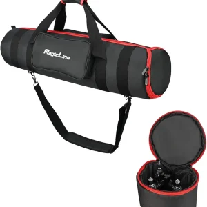 MagicLine Tripod Carrying Case Bag 33.5x7.9x7.9inch, with 2 Outer Pockets+1 Inner Pocket+3 Inner Compartments, Padded Carry Case for Light Stands,Mic Stands,Tripods,Monopods
