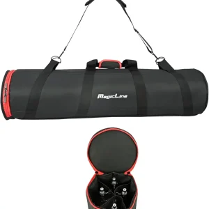 MagicLine Tripod Case with 4 Inner Compartments,39.4x9.8x9.8in Heavy Duty Tripod Bag with Shoulder Straps,All Padded Carrying Case for Light Stands,Mic Stands,Boom Stand,Tripod Monopod