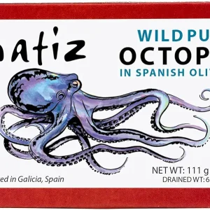 Matiz Pulpo Wild-Caught Pulpo Spanish Octopus in Olive Oil 4.0 Oz, (12 Pack)