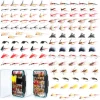 Maxcatch Fly Fishing Flies Kit 120pcs Handmade Assortment Dry/Wet Flies, Nymphs, Streamers with Fly Box Included