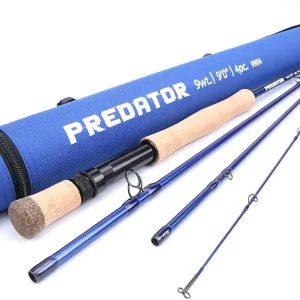 Maxcatch Predator Big Game and Saltwater Fly Fishing Rod: 7'11''/9'/9'2''/10', 4-Piece, 8/9/10/11/12 Weight
