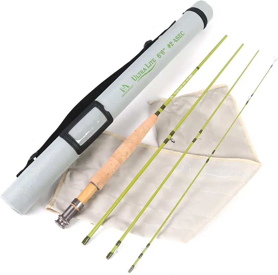 Maxcatch Ultra-Lite Fly Rod for Stream River Panfish/Trout Fishing 1/2/3 Weight and Combo Set Available