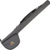 MAXIMUMCATCH Fly Fishing Rod Case with Reel Pouch, Complete Protection Bag, 9FT 2/4 Pieces Rod, Single (Gray, 9' 4sec)