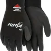 MCR Safety Ninja Ice Gloves, Black, Large