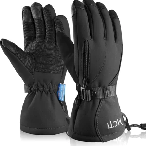 MCTi Waterproof Mens Ski Gloves Winter Warm 3M Thinsulate Snowboard Snowmobile Cold Weather Gloves