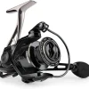 Megatron Spinning Reel, Freshwater and Saltwater Spinning Fishing Reel, Rigid Aluminum Frame 7+1 Double-Shielded Stainless-Steel BB, Over 30 lbs. Carbon Drag, CNC Aluminum Spool & Handle