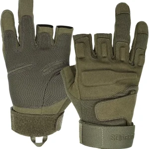 Men Or Women XXS to XXL Fingerless/Half Finger Sports Outdoor Tactical Gloves