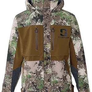 Men's Adrenaline Durable Breathable Waterproof Outdoor Fishing Rain Jacket with Adjustable Hood & Reflective Elements
