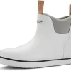 Men's Ankle Fishing Deck Boots for Men-Waterproof,Professional Non-Slip Soles for Wet Slippery Surface,Neoprene Rubber Rain Boot/Shoes for Hunting Boating Gardening