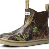 Men's Ankle Fishing Deck Boots for Men-Waterproof,Professional Non-Slip Soles for Wet Slippery Surface,Neoprene Rubber Rain Boot/Shoes for Hunting Boating Gardening