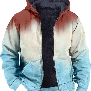 Men's Classic Long PeaCoat Zipper Lapel Long Sleeve Thickened Vintage Jacket Vintage Coat Warm Wool Blend Winter