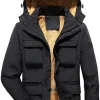 Mens Coats Cottonpadded Jacket Stand Collar Knitted Splice Sweater Coat Casual Cardigan Outwear Notched Collar