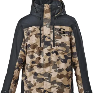 Men's Denali Durable Breathable Waterproof Outdoor Fishing Insulated Rain Jacket w/Adjustable Hood & Reflective Hits