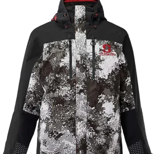 Men's Denali Durable Breathable Waterproof Outdoor Fishing Insulated Rain Jacket w/Adjustable Hood & Reflective Hits