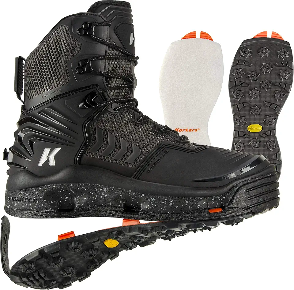 Men's Felt & Vibram Soles Fishing Boots