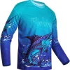 Mens Fishing Shirt Long Sleeve, Fishing Jerseys Fish Tshirts - Breathable, Cooling, Light-Weight