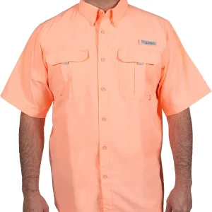 Men�s Fourche Mountain Short Sleeve River Guide Fishing Shirt - UPF 40+ UV Protection