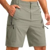 Men's Hiking Cargo Shorts 9" Lightweight Outdoor Work Shorts for Men Travel Golf Camping Casual with 5 Zipper Pockets