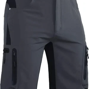 Mens Hiking Cargo Shorts Lightweight Water-Resistant Quick Dry Stretch for Casual Golf Fishing Tactical Bike Outdoor