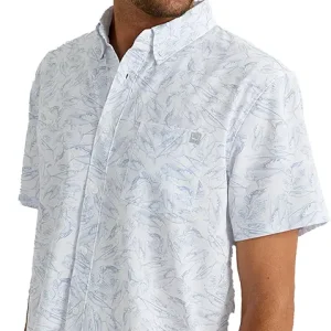 Men's Kc Scott Patterned Kona, Performance Button Down Shirt