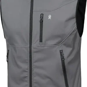 Men's Lightweight Softshell Vest Windproof Sleeveless Jacket for Travel Hiking Running Golf