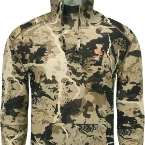 Men's Merino Wool Hunting Hoodie Base Layer Sweatshirt