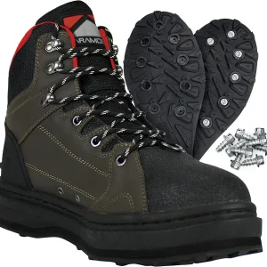 Men's MFBW004-DJX-9 Deep Eddy Cleated Wading Boot, Brown, 9