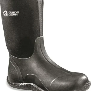 Men's Mid-High Bogger Waterproof Rubber Hunting Work Rain Boots 12�, 5mm Neoprene Top