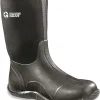 Men's Mid-High Bogger Waterproof Rubber Hunting Work Rain Boots 12�, 5mm Neoprene Top