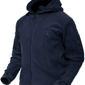 Men's Military Tactical Jacket Warm Fleece Hoodies Sport Outdoor Winter Coats Windbreaker