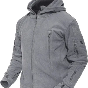 Men's Military Tactical Jacket Warm Fleece Hoodies Sport Outdoor Winter Coats Windbreaker